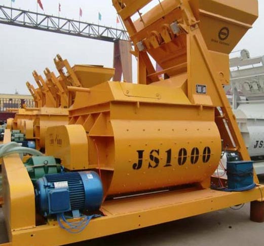 horizontal concrete mixer