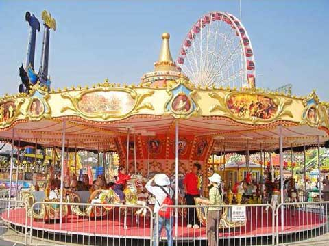 antique carousel with grand appearance