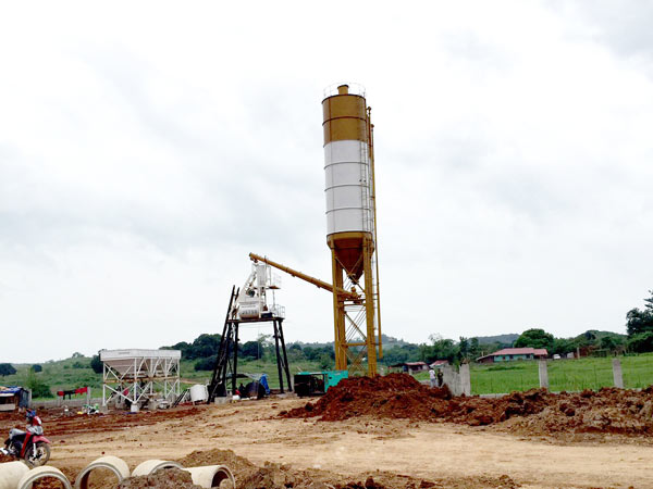 portable concrete batching plant